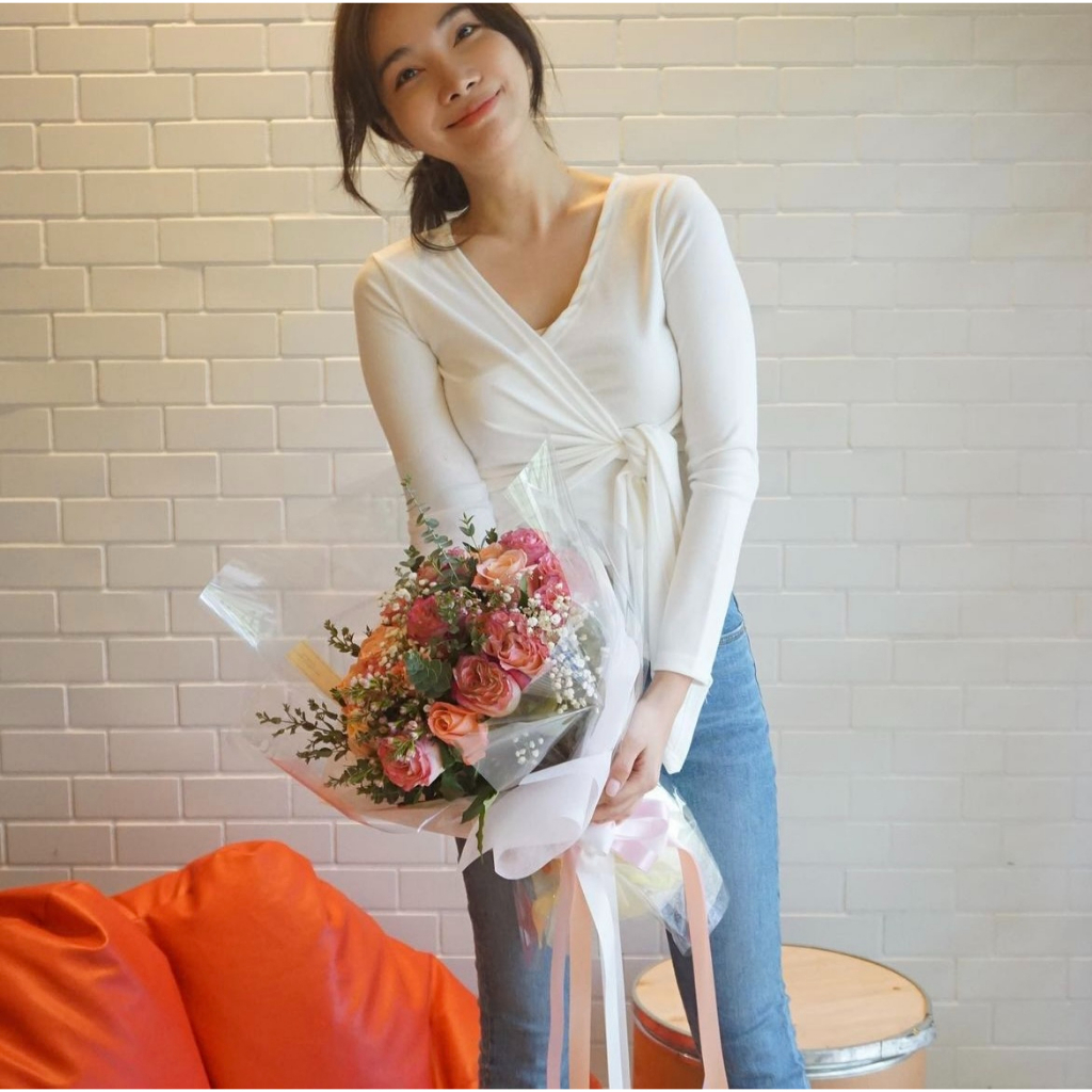 [KOREAN Women Clothes]Lovely_Ribbon_T