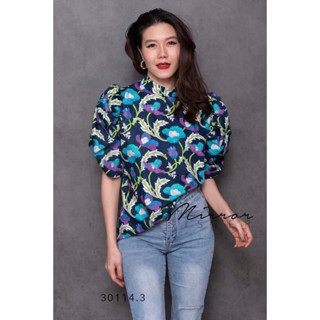 ALiZ FLoRåL BLoUSE•• เสื้อลายดอกทรงสวยสุดปัง ทรงใส่ง่าย specialที่ช่วงแขน ดีเทลพองขยุ้มปลายแหวก คือดีน่ารักสีสันสวยสดใส