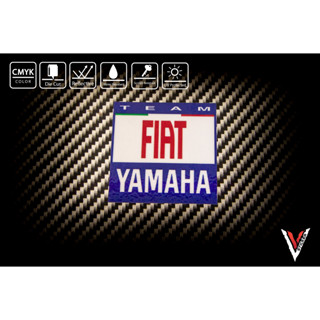 สติ๊กเกอร์ติดรถ Sticker Fiat Yamaha Team 221