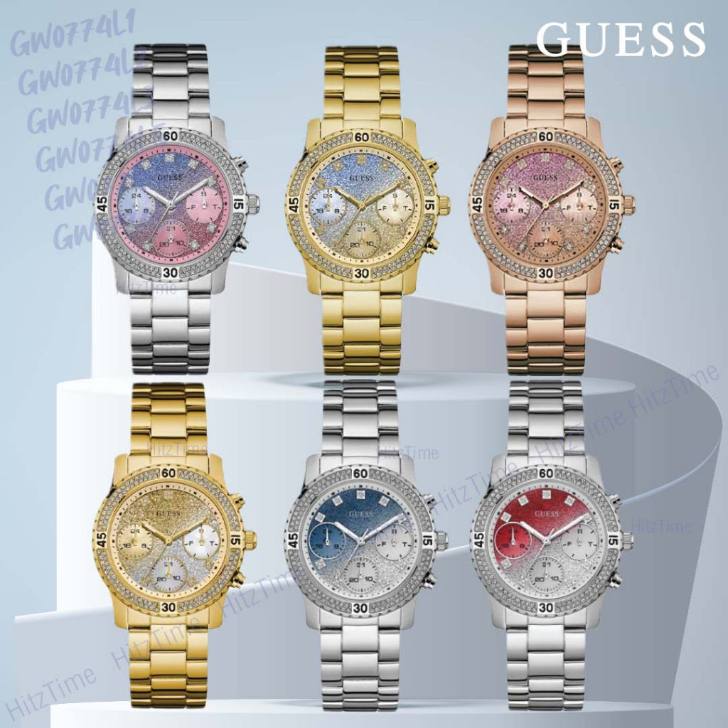 นาฬิกา Guess นาฬิกาข้อมือผู้หญิง รุ่น GW0774L1 GW0774L3 นาฬิกาแบรนด์เนม Guess ของแท้ เกรส สินค้าขายดี พร้อมส่ง