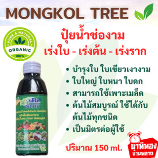 ปุ๋ยน้ำช่องาม เร่งใบ เร่งต้น ขนาด 150 ml. บำรุงใบเขียวเงางาม ใบใหญ่ ใบดก ปลอดภัย ไร้สารพิษ