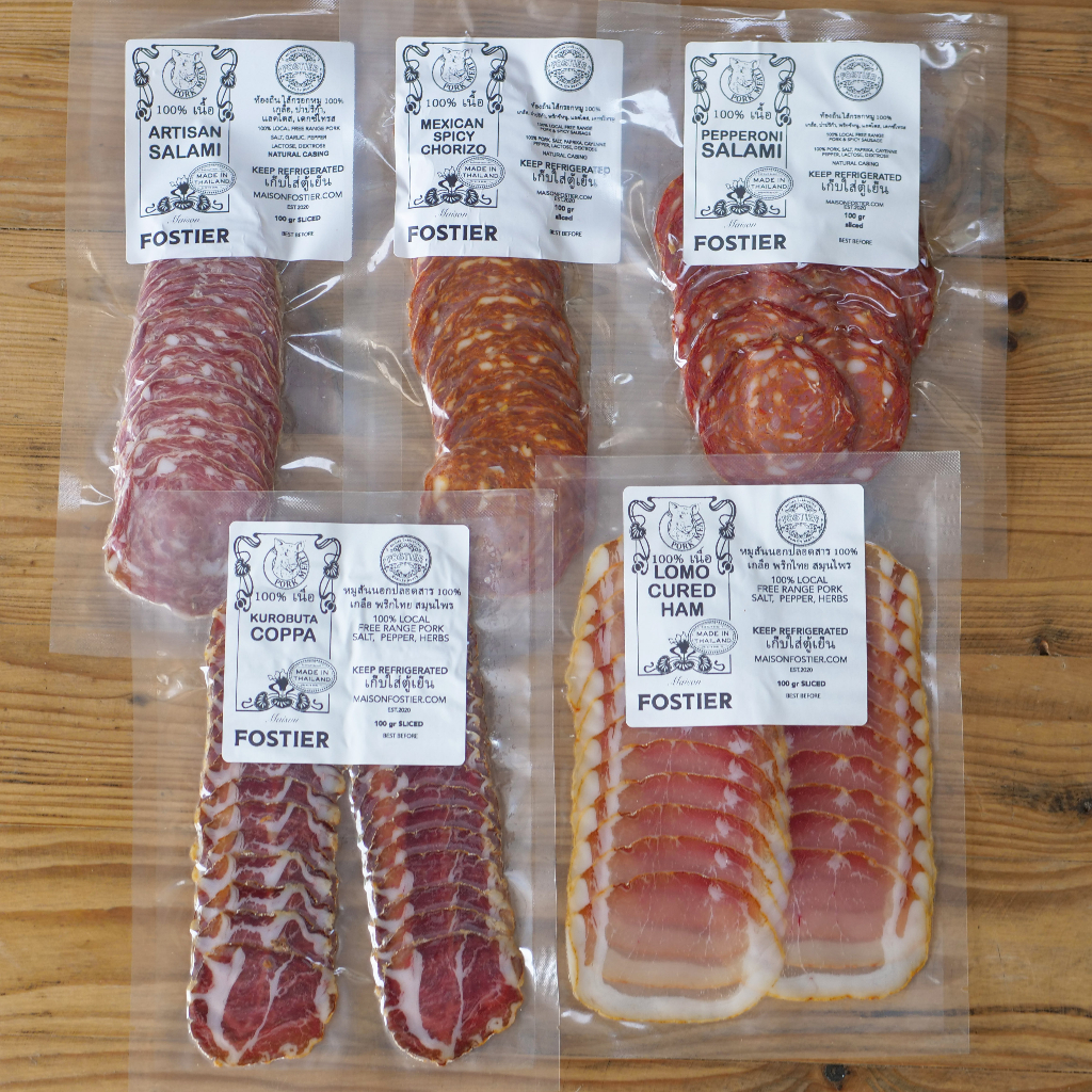 Mix 500g Pack Charcuterie Cold Cuts Salami Pepperoni Lomo Coppa Chorizo Cured Ham sliced