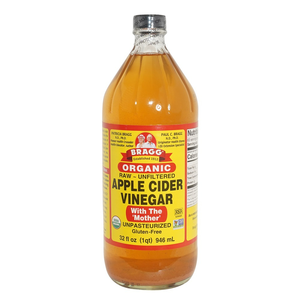 Bragg Organic Apple Cider Vinegar แอปเปิ้ลไซเดอร์ Bragg