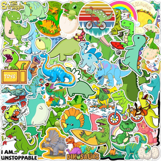 Cute Dino Dinosaur Sticker 50 Pcs สติ้กเกอร์ไดโนเสาร์ ไดโน ไดโนเสาร์ น่ารักๆ 50 ชิ้น สติ้กเกอร์