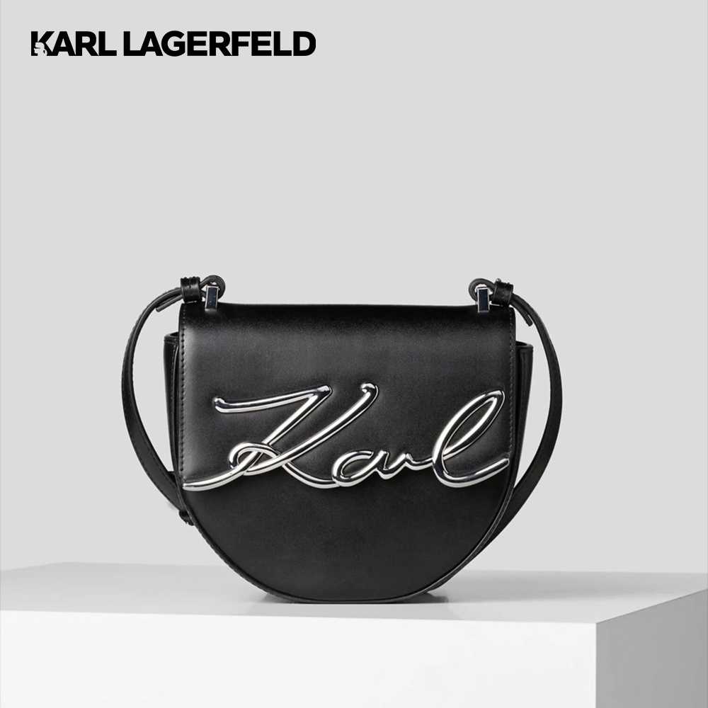 KARL LAGERFELD - K/SIGNATURE SMALL SADDLE BAG 230W3087 กระเป๋าสะพายพาดลำตัว