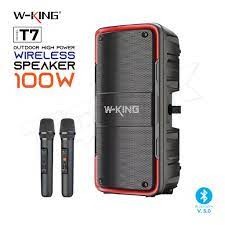 W-king T7 ลำโพงบลูทูธ Bluetooth Speaker กำลังขับ 100W แบตเตอรี12,000mAh เสียงทรงพลัง เบสหนัก ของแท้ Wking T7 ลำโพงไร้สาย