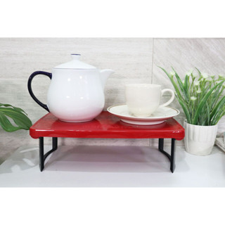 Mini table Montagne โต๊ะพับพลาสติก ขนาดเล็ก JP Quality 7x28x9 cm สีแดง 1949 RED