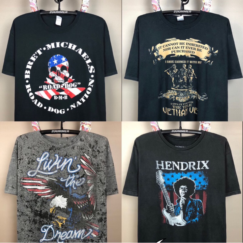 (ไซส์ 3XL) เสื้อยืดมือสอง USA แท้100% แบรนด์ แขนสั้น