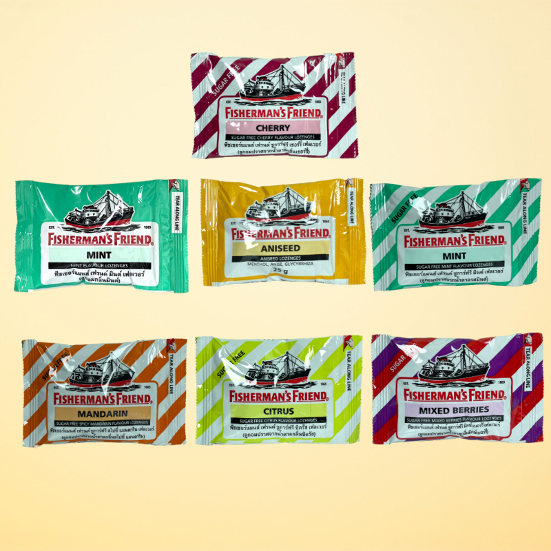 Fisherman's Friend ฟิชเชอร์แมนส์ เฟรนด์ ชูการ์ฟรี (25 กรัม) [1 ซอง]