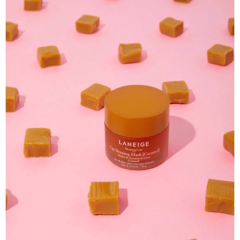 Laneige Lip Sleeping Mask (Caramel) ลิปมาส์กปากก่อนนอน ลิปมันเพิ่มความชุ่มชื่น