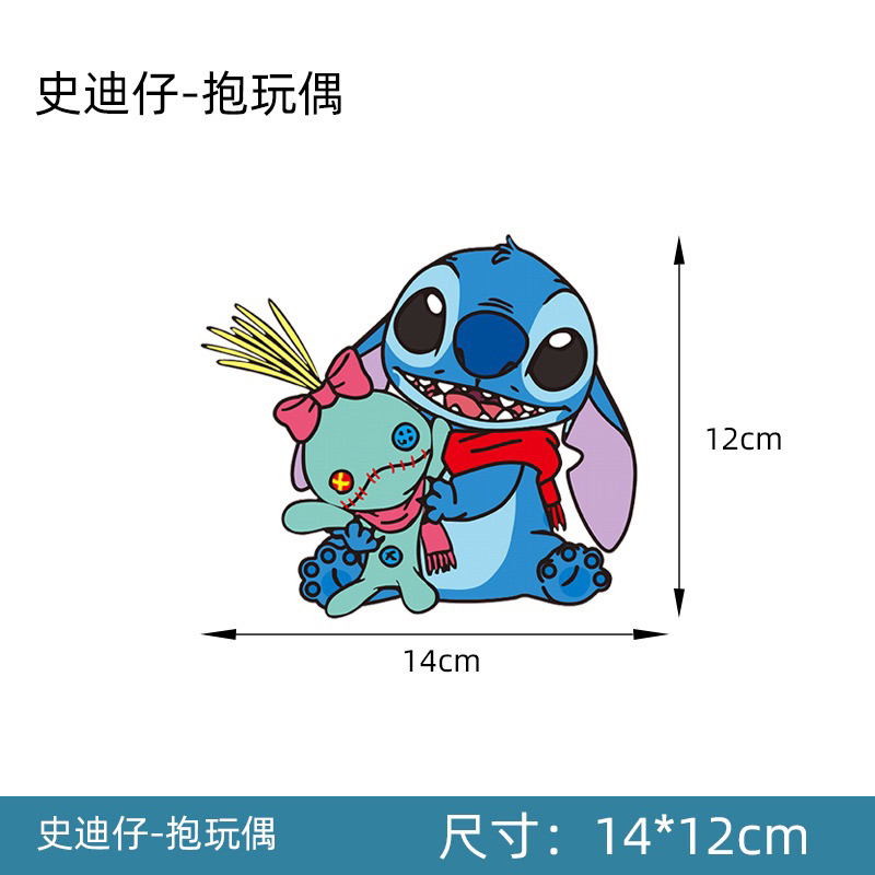 🇹🇭Stitch สติกเกอร์ติดรถลายสติส ตกแต่งรถลายสติส - รูปที่ 3