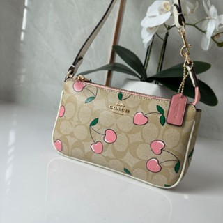 COACH NOLITA 19 WITH HEART CHERRY PRINT (CF400)