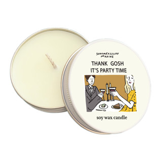 Summerstuff.marine - Thank gosh its party time soy candles (60g)