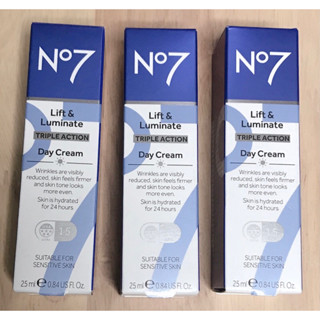 🛍 มือ 1 No7 Lift&amp;Luminate Triple Action Day Cream Spf15 บำรุงผิวหน้าป้องกันแสงแดด จำนวน 1 ชิ้น ของแท้💯