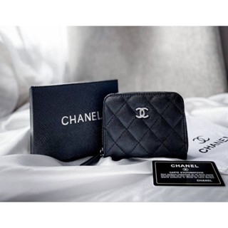 **พร้อมส่ง** กระเป๋าสตางค์ Chanel zipped coin purse พร้อมกล่อง