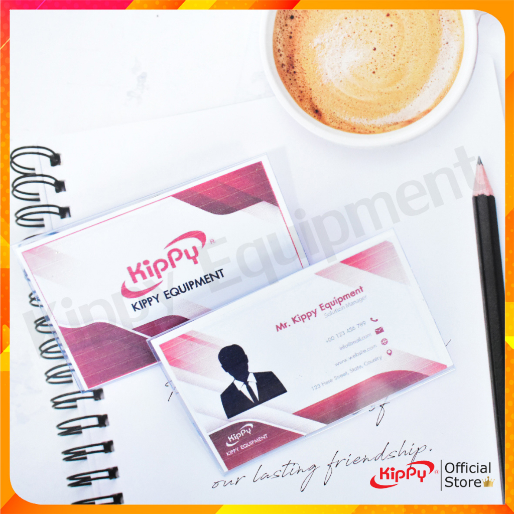 KIPPY ป้ายชื่อติดหน้าอกPVC พร้อมเข็มกลัด+คลิปหนีบ (กล่อง 50 ชิ้น) เข็มกลัดป้ายชื่อ ของแท้ 100% พร้อมส่ง - รูปที่ 3