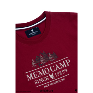 Memo By AEIOU เสื้อยืด Memo Supersoft Premium ลายปัก MEMO CAMP สินค้าลิขสิทธิ์แท้