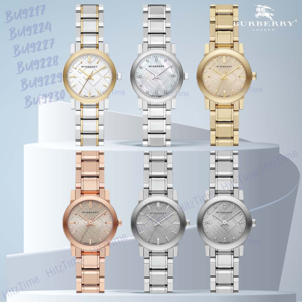 นาฬิกา Burberry นาฬิกาข้อมือผู้หญิง แบรนด์เนม ของแท้ รุ่น BU9230 BU9228 แบรนด์ Burberry Watchbrand น