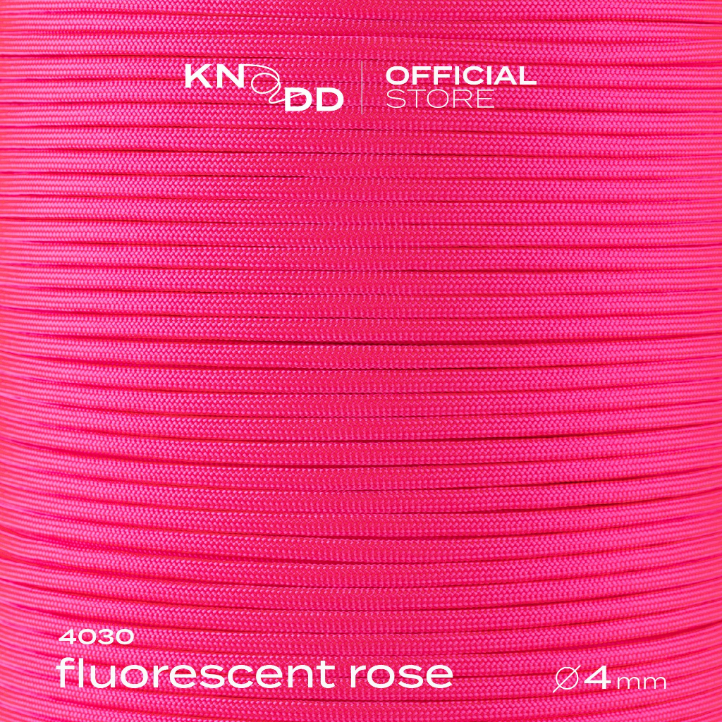 KNODD พาราคอร์ดไนลอน นำเข้าจากอเมริกา สี No.4030: Fluorescent Rose ขนาด 4มม