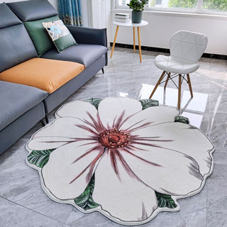 Flower floor mat พรมสไตล์มินิมอล ลายดอกไม้ แบบC 100x100cm รุ่น ST221011-68C