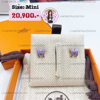 👜: New!! Hermes Earrings Mini Pop ม่วง RGHW‼️ก่อนกดสั่งรบกวนทักมาเช็คสต๊อคก่อนนะคะ‼️