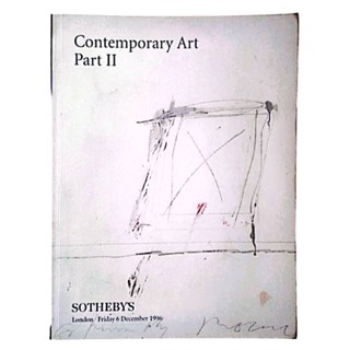 สูจิบัตร นิทรรศการงานประมูลภาพวาด Contemporary Art Part II / SOTHEBYS