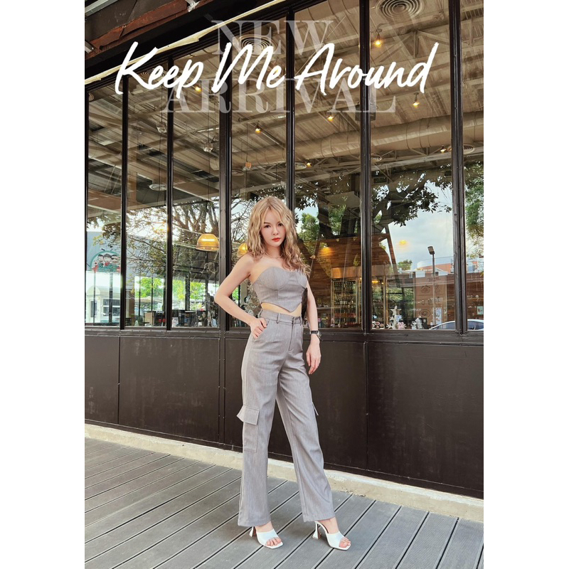 ป้าย VORA เซตขายาวเกาะอกเทา S