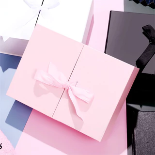 A058 พร้อมส่ง!(กล่องแข็ง+โบว์) กล่องของขวัญพรีเมี่ยม