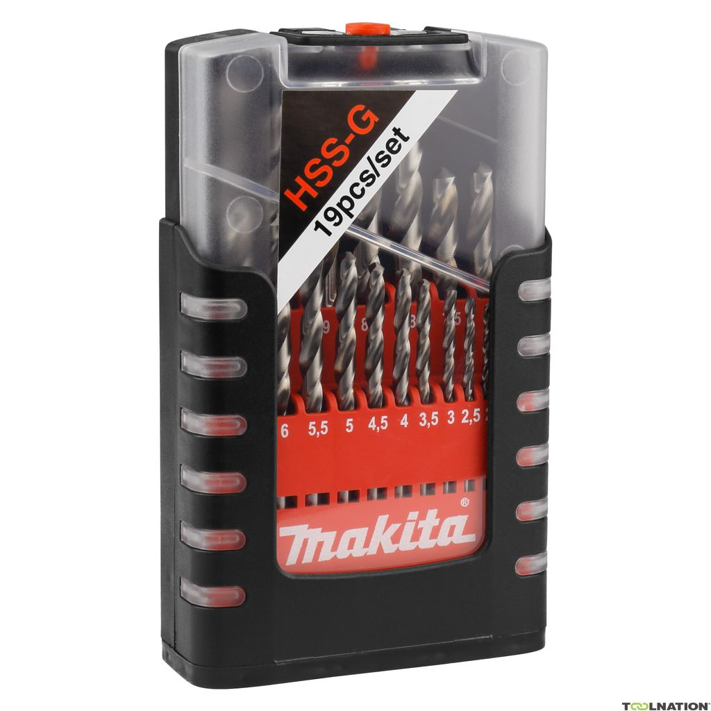 Makita D-29941 ดอกสว่านเจาะเหล็ก HSS-G 1-10 มม. สีเงิน รูปที่ 2