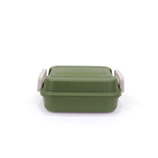 Lunch box กล่องข้าวพลาสติก JP Quality 430ml 11x15x7 cm สีเขียว 1874 GREEN