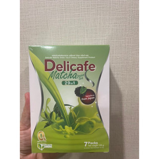 เดลี่คาเฟ่ ชาเขียวมัทฉะ Delicafe Matcha green tea อิ่มนาน 1กล่อง7ซอง