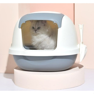 Cat Litter Box ห้องน้ำแมว กระบะทรายแมว 41x52x43cm PT618-11