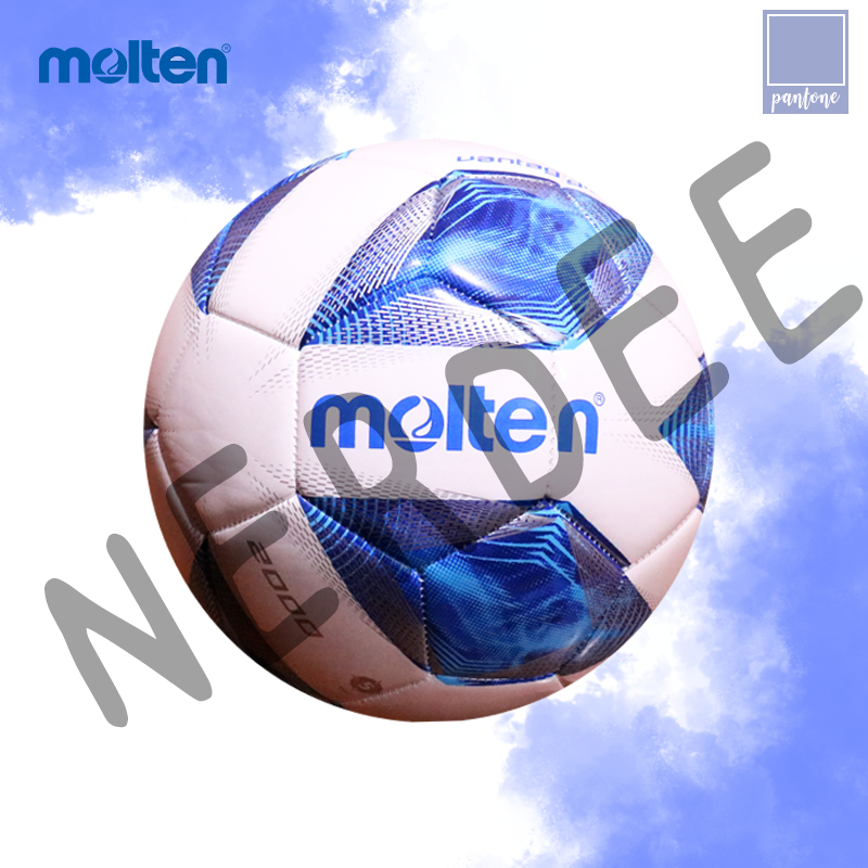 [ของแท้100%]ลูกฟุตบอล molten รุ่น F4A2000 เบอร์ 4 สีฟ้าขาว