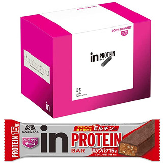 Morinaga In Bar ช็อกโกแลตอบโปรตีน (15 แท่ง X 1 กล่อง) Body Support W Protein Bar High Protein 15g ประกอบด้วย E-Rutin ส่งตรงจากญี่ปุ่น