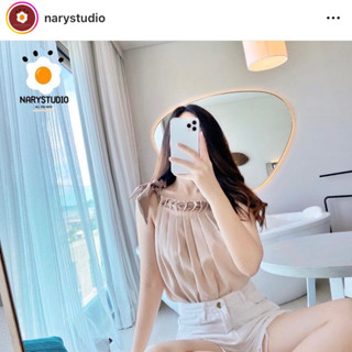 ส่งต่อ เสื้อแขนกุดผูกโบว์ @narystudio