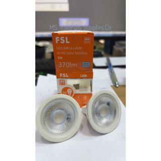 หลอดไฟ LED MR16 (90-265) ต่อตรง FSL 5W,แสง เดย์, วอร์ม ,คูล