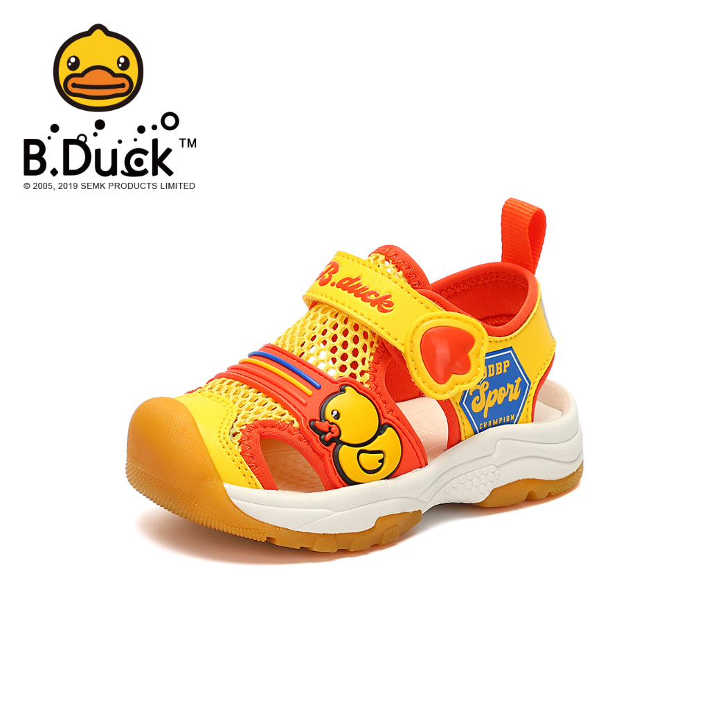 B.Duck อ่อนนุ่ม รองเท้าผ้าใบ กันลื่น รองเท้าเด็ก เด็กโต