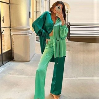 ❤️Natacha_Fashion❤️💚🤎New arrivals💚🤎Tag: Gossip shop💋Set ZARA :coat and pants เสื้อสูตร+กางเกงขายาวทรงตรง งานจริงสวยมาก