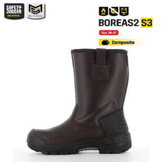 [รับประกัน 3 เดือน] Safety Jogger รุ่น BOREAS2 S3 รองเท้าบู้ทหนังเซฟตี้ หัวเหล็ก พื้นกันทะลุ พื้นกันความร้อนสูง