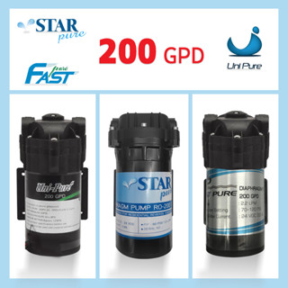 ปั๊มน้ำ 200 GPD ปั๊มRO Diaphragm Pump ปั๊มตู้น้ำ ปั๊มเครื่องกรองน้ำ อะไหล่เครื่องกรองน้ำ ปั๊มตู้น้ำ เมมแบรน Unipure Fast