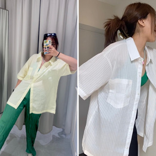 Bonnie oversize cotton shirt เสื้อเชิ้ตโอเวอร์ไซส์