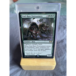 การ์ด MTG End-Raze Forerunner Green Commander Magic the gathering EDH รุ่น RNA สภาพ Ex-Nm