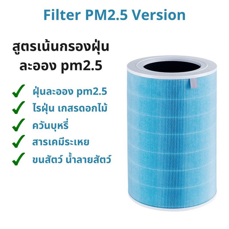 ขายต่อลดราคา Xiaomi Mi Air Purifier Filter สีฟ้า ใช้กับรุ่น Xiaomi Mi Air Purifier 1 / 2 / Pro / 2S/3H/4 Lite