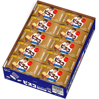 Glico Bisco Mini Pack (Cafe Au Lait) ครีมแซนวิช บิสกิต 5 ชิ้น X 40 ชิ้น ส่งตรงจากญี่ปุ่น