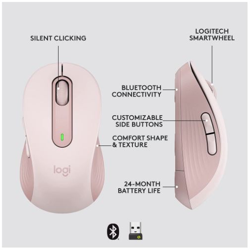 LOGITECH SIGNATURE M650 WIRELESS & Bluetooth MOUSE (เมาส์ไร้สาย) รูปที่ 5