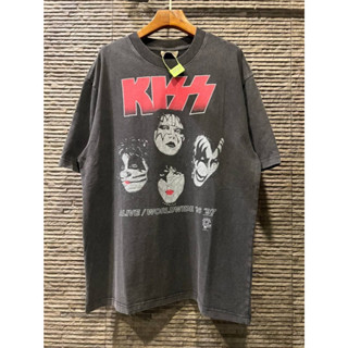 WINTERLAND VINTAGE KISS 1996 90S T-SHIRT เสื้อยือคอกลมแขนสั้น เสื้อวินเทจ วินเทอร์แลนด์ สกรีนวงดนตรีคิสด้านหน้า