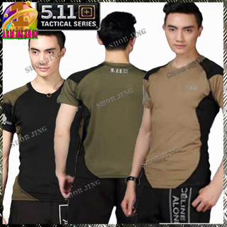 เสื้อยืดคอกลมแขนสั้น เสื้อยืดแขนสั้น-ยาว5.11Tacticalใส่ได้ทั้งหญิงทั้งชายเหมาะเดินป่าลาดตระเวนแห้งเร็ว ลายเท่ๆ แฟชั่นผ้า