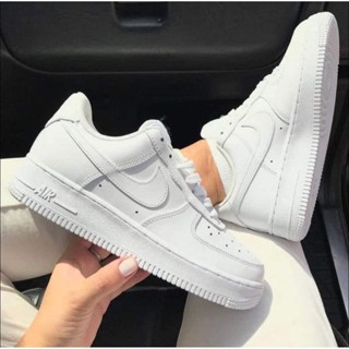 💖ลดเพิ่ม50💖N AF1 รองเท้าผ้าใบสีขาว มัดรวมสีฮิต