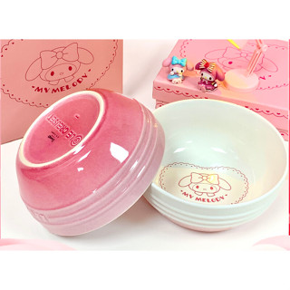 French LC Melody Melody rice bowl stoneware porcelain bowl cartoon Sanrio tableware set