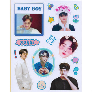 Xukai สวีข่าย 2 แผ่น สติกเกอร์ดารา ศิลปิน นักแสดงจีน สติกเกอร์ โน๊ตบุ๊ค หนังสือ สมุด สติกเกอร์ไดคัท